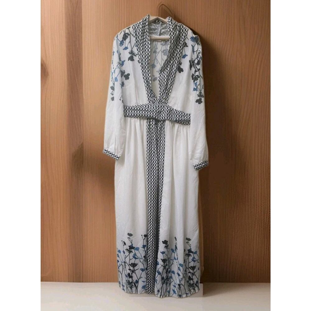 Eshakti floral print crepe empire shift Long Fancy dress NOWT size 1X 18W